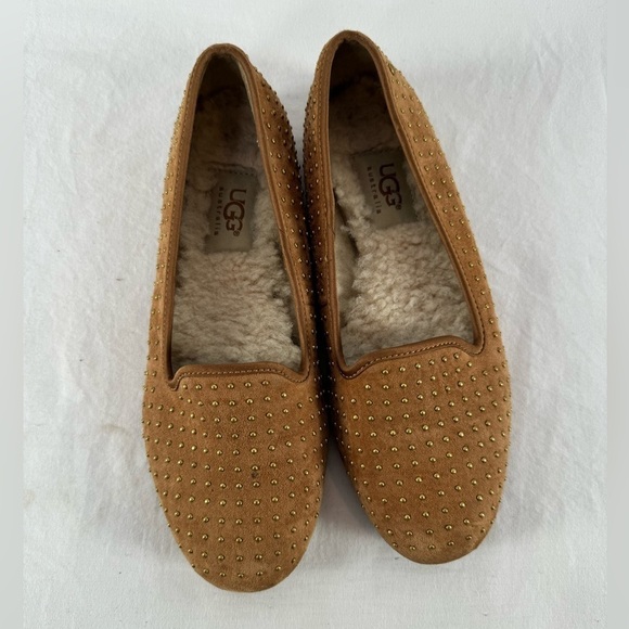 UGG Australia Women's Alloway Studded Flats in Brown Size 5 - Picture 5 of 7